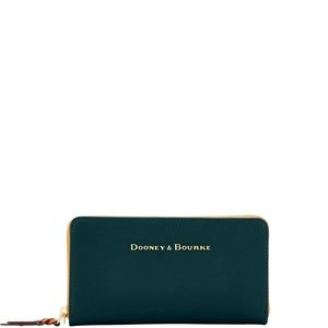Dooney & Bourke City Double Zip Wall Forest NEW